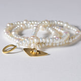 18kt Gold & Diamond Toggle Pearl Strand