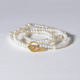 18kt Gold & Diamond Toggle Pearl Strand